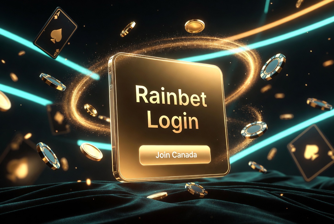Rainbet registration and login screen for new Canadian accounts